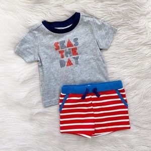 Baby Boden Janie and Jack Boys Shirt Shorts Beach Outfit Bundle Clothing Lot